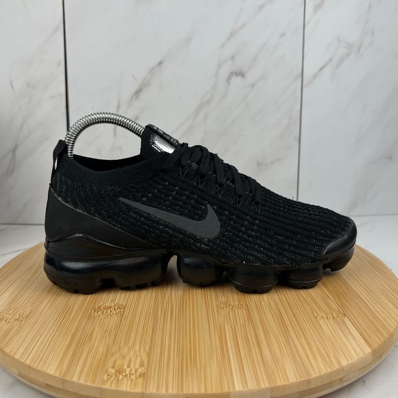 Nike Shoes - Nike Air Vapormax Flyknit 3 Womens Size 8 Triple Black Running Shoes AJ6910-002